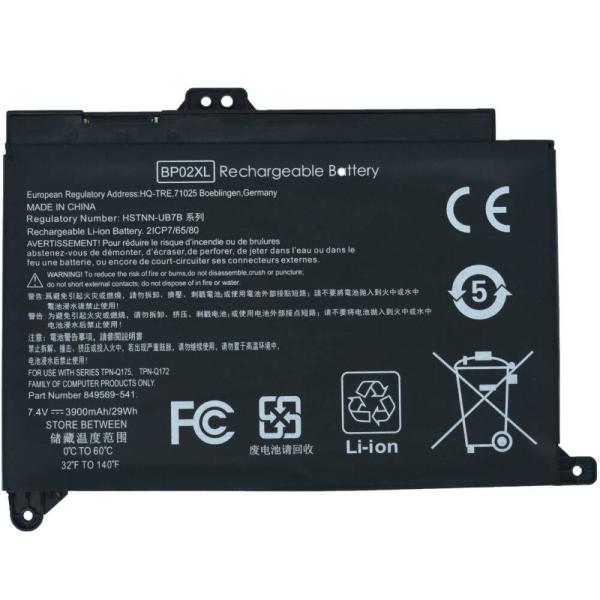 Imagen 1 del producto “OTHBP02XL Batería 7.7V para HP Pavilion PC 15 Series 15-AW000 15-AU000 BP02XL - ”