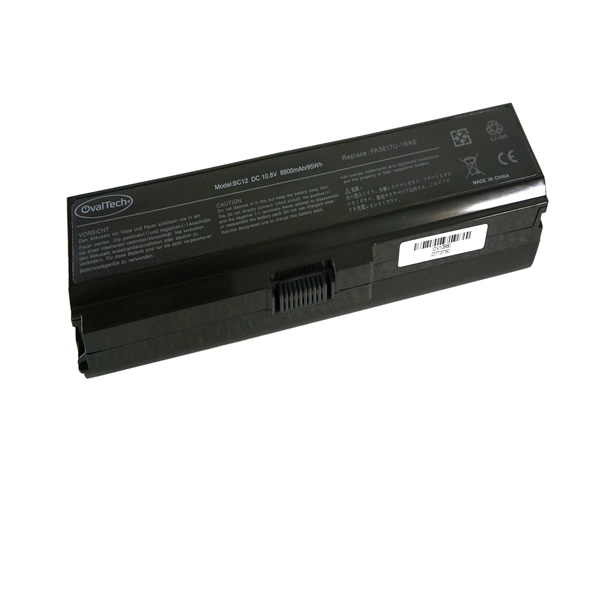 Imagen 1 del producto “Bateria color negro 12 Celdas para Toshiba L745 y L755 de 10.8V 8800mAh marca Ovaltech - ”