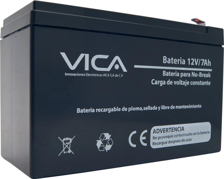Imagen 1 del producto “Batería de Reemplazo VICA 12V/7A - Tipo de acumulador: Plomo/Paquete sellado libre de mantenimiento - Tiempo de vida útil 5 años aprox. - ”