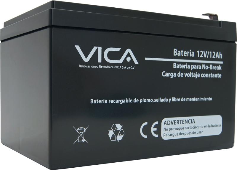 Imagen 1 del producto “Batería de Reemplazo VICA 12V/12A - Tipo de acumulador: Plomo/Paquete sellado libre de mantenimiento - Tiempo de vida útil 5 años aprox. - ”