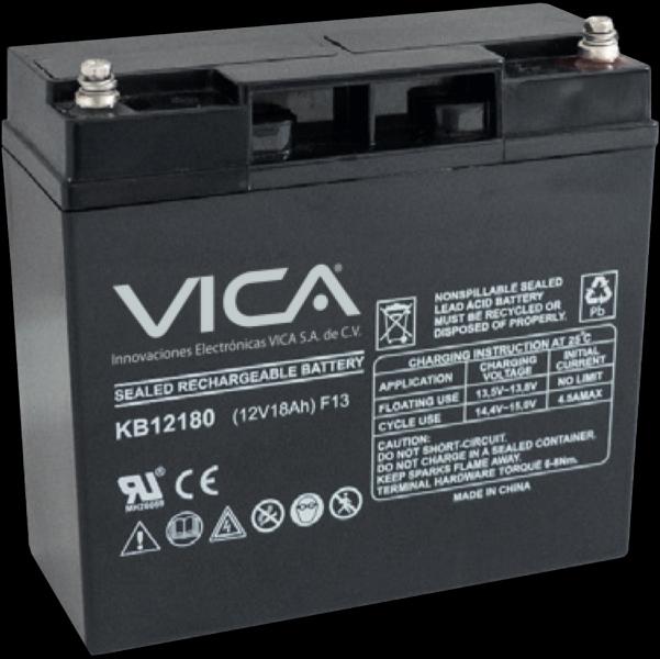 Imagen 1 del producto “Batería de Reemplazo VICA 12V/18A - Tipo de acumulador: Plomo/Paquete sellado libre de mantenimiento - Tiempo de vida útil 5 años aprox - ”