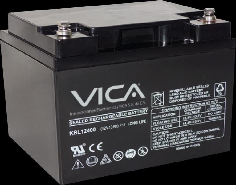 Imagen 1 del producto “Bateria de reemplazo VICA 12V/40A - Tipo de acumulador: Plomo/Paquete sellado libre de mantenimiento - Tiempo de vida útil 5 años aprox. - ”