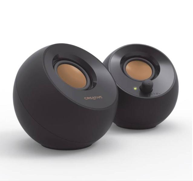 Imagen 1 del producto “Altavoces Creative Pebble 2.0 alimentados por USB para PC y Laptops negros -  MF1680 BK - ”