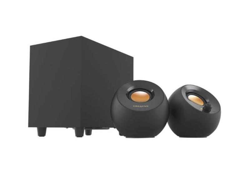 Imagen 1 del producto “Altavoces Creative Pebble 2.1 8w con subwoofer alimentados por USB para PC y Laptops negros -  MF0480 BK - ”