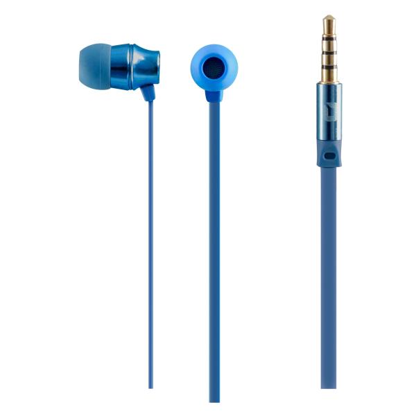 Imagen 1 del producto “Audífonos Mobifree METALIC - Azul, Alámbrico, 1.2 m ”