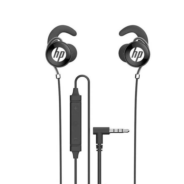 Imagen 1 del producto “Audifonos NEGRO HP DHE-7004 Stereo Deep Bass con microfono play/pausa - avanzar  Entrada Auxiliar 3.5mm / Funcion manos libres para hablar por celular ”