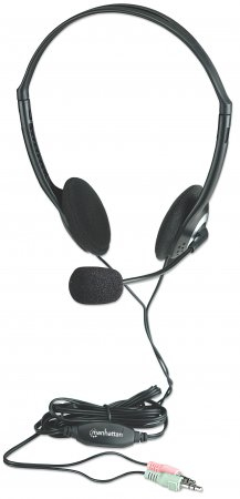 Imagen 1 del producto “164429 Diadema ajustable con micrófono y control de volumen - Cable 1.8 m, garantia de 3 años. ”