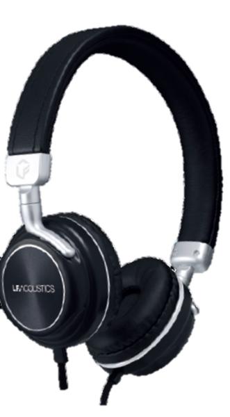 Imagen 1 del producto “Audifonos On Ear LF ACOUSTICS Feel - Negro, Alámbrico, 1.1 m ”