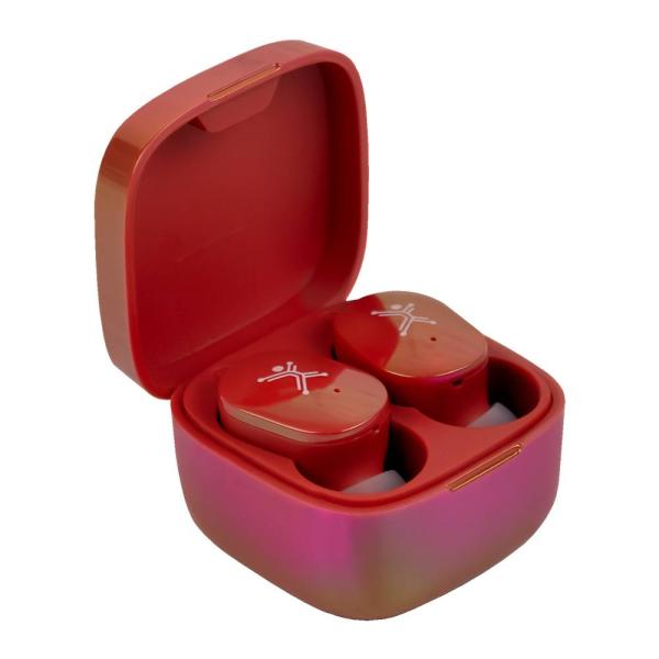 Imagen 1 del producto “Audífonos Inalámbricos Bluetooth Brillantes Pearl Color Rojo | PERFECT CHOICE - ”
