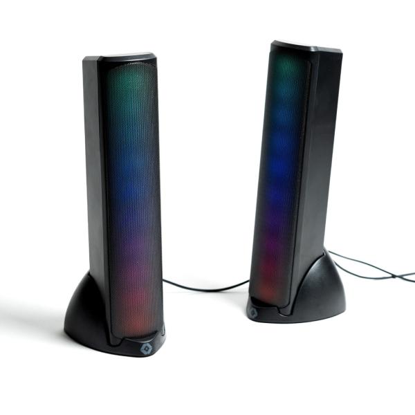 Imagen 1 del producto “Bocinas Inalámbricas Gamer con Luz RGB - Sonido HQ Transmisión BT Aura | VORTRED - ”