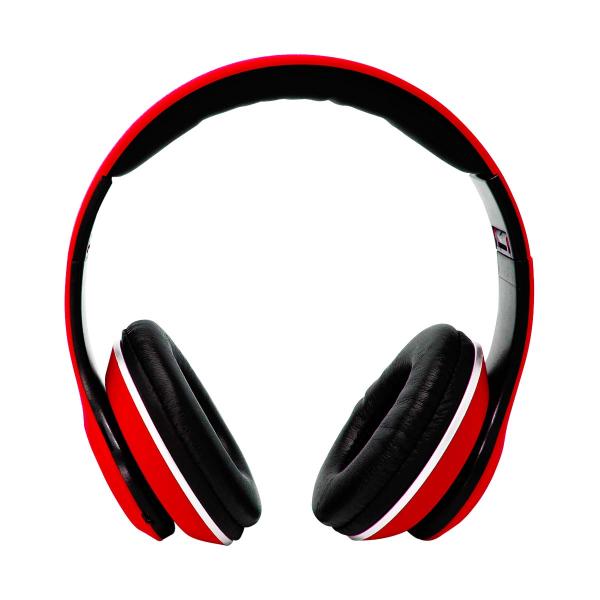 Imagen 1 del producto “AUDIFONOS OVER-EAR BLUETOOTH NBH-01 SONIDO HI-FI 3.5MM RADIO FM MICRO SD 3.5MML MANOS LIBRES RUBBERIZED ROJO - ”
