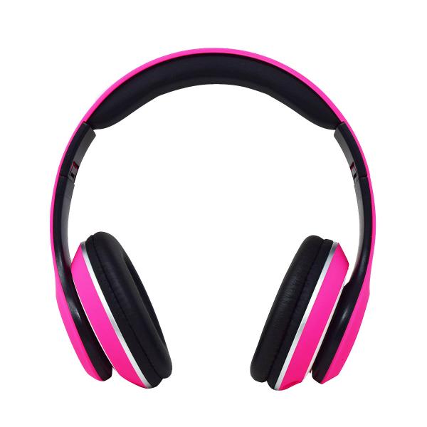 Imagen 1 del producto “AUDIFONOS OVER-EAR BLUETOOTH NBH-01 SONIDO HI-FI 3.5MM RADIO FM MICRO SD 3.5MML MANOS LIBRES RUBBERIZED ROSA - ”