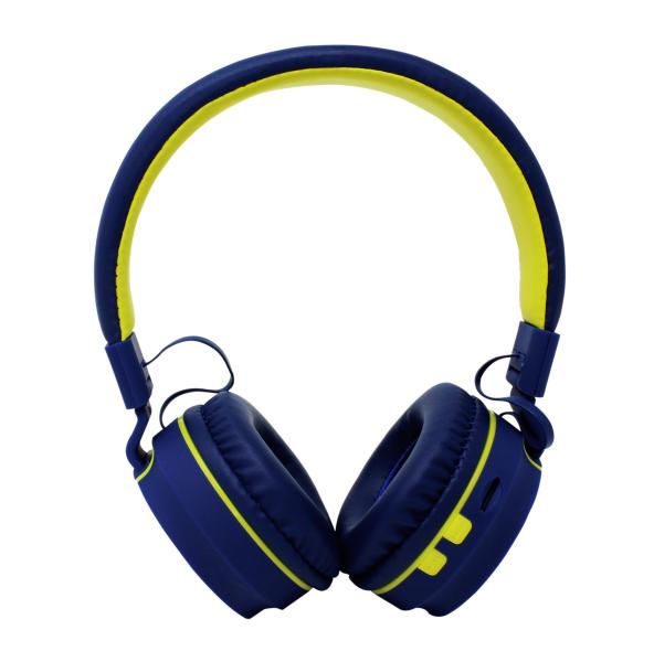 Imagen 1 del producto “AUDIFONOS ON-EAR BLUETOOTH NBH-05 MEGA BASS RADIO FM MICRO SD 3.5MML MANOS LIBRES RUBBERIZED AZUL - ”