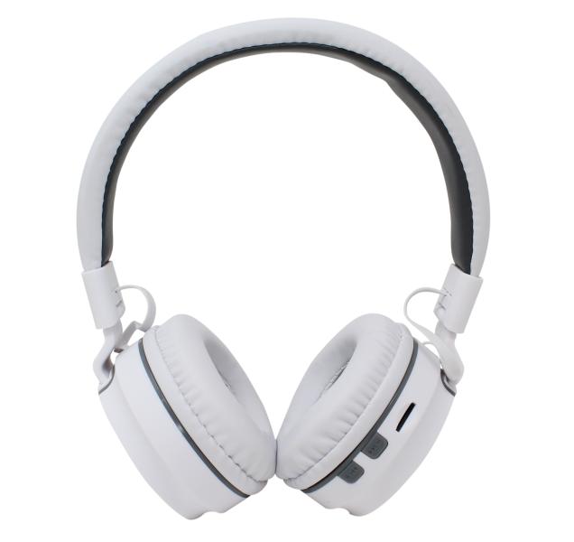Imagen 1 del producto “AUDIFONOS OVER-EAR BLUETOOTH NBH-05 MEGA BASS RADIO FM MICRO SD 3.5MML MANOS LIBRES RUBBERIZED BLANCO - ”
