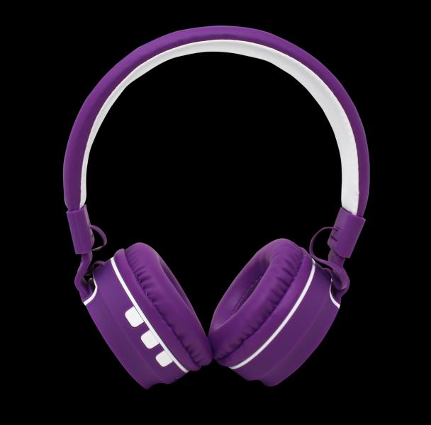 Imagen 1 del producto “AUDIFONOS ON-EAR BLUETOOTH NBH-05 MEGA BASS RADIO FM MICRO SD 3.5MML MANOS LIBRES RUBBERIZED MORADO - ”