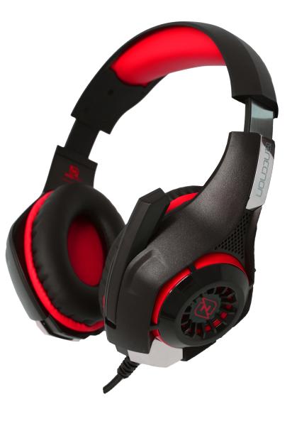 Imagen 1 del producto “HEADSET GAMING OVER-EAR NBHG VIPER LED ALAMBRICO  DIADEMA FLEXIBLE MICROFONO 3.5MM USB PC CONSOLAS CELULAR INC ADAPTADOR MEGABASS ROJO - ”