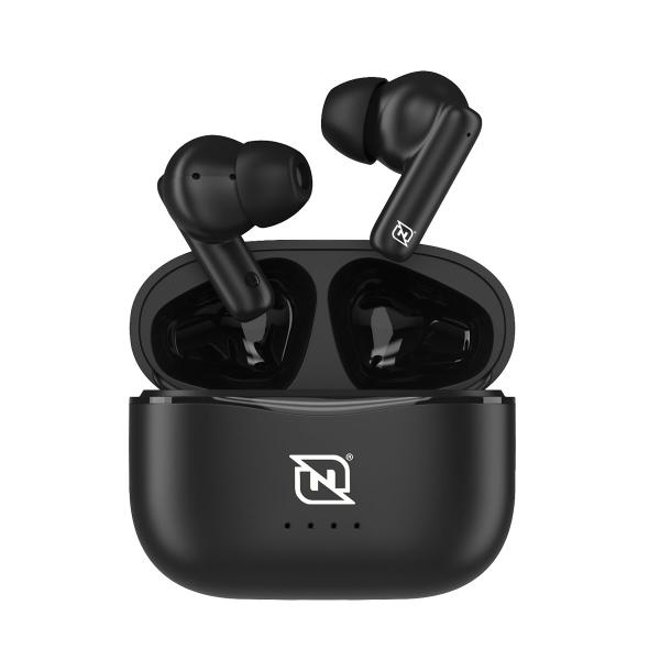 Imagen 1 del producto “AUDIFONOS IN-EAR NTWS-103 BLUETOOTH 5.3 TWS SUPER BASS MANOS LIBRES HASTA 5 HRS DE DURACIÓN - 4 INDICADORES DE CARGA EN DOCK, NEGRO ”
