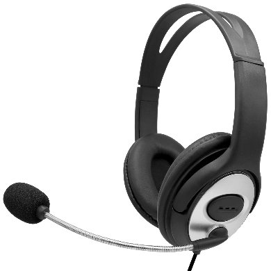 Imagen 1 del producto “Diadema USB con Micrófono - negro/plata, Audífono, 263953, BRobotix ”