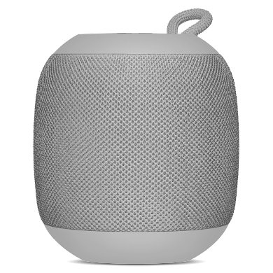Imagen 1 del producto “BOCINA BLUETOOTH - INALAMBRICA, RECARGABLE, STEREO C/RADIO FM, LECTOR USB, MICRO USB, 3.5 MM, REDONDA, PORTATIL, ANTIDESLIZANTE, GRIS, BROBOTIX 263052 ”