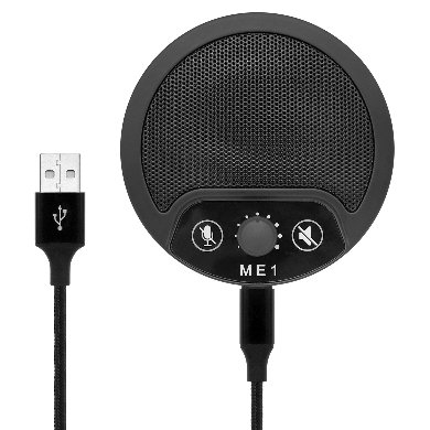 Imagen 1 del producto “Micrófono  Omnidireccional para PC - USB BROBOTIX 6000359, 20 - 20000 Hz, Alámbrico, .90 M, Negro ”