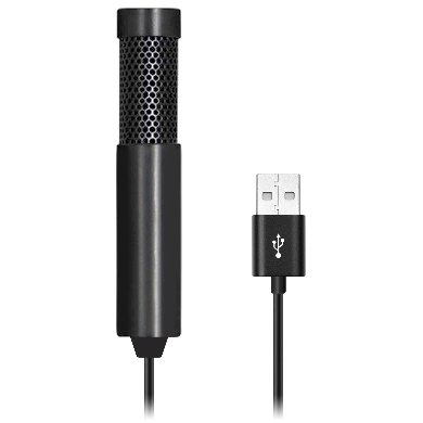 Imagen 1 del producto “Micrófono Mini para PC BROBOTIX 651596 - 100Hz – 16KHz, 1.5 m, 7 cm, Negro ”
