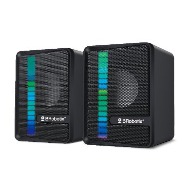 Imagen 1 del producto “BOCINA ALAMBRICA - STEREO, USB +  3.5 MM, C/CONTROL DE VOLUMEN, ANTIDESLIZANTE, DE ESCRITORIO, P/PC/LAPTOP, NEGRO BROBOTIX 963920 ”
