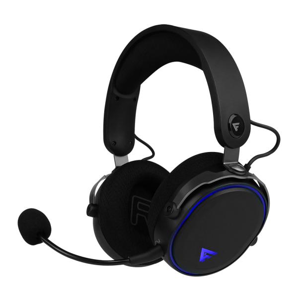 Imagen 1 del producto “DIADEMA GAME FACTOR HSB600 INALÁMBRICOS - 18 HORAS, TRIPLE CONECTIVIDAD 2.4/BT/TIPO C, MICRÓFONO REMOVIBLE, SURROUND 7.1, RGB, NEGRO ”