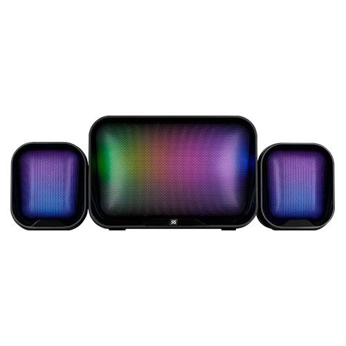 Imagen 1 del producto “BOCINAS VORAGO  START THE GAME SPK-255 2.1 USB/3.5MM 3W*2 + 10W SUBWOOFER RGB - ”