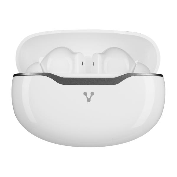 Imagen 1 del producto “Audífonos bluetooth 5.3 con hasta 18 hrs de reproducción - controles táctiles, función de manos libres y aplicación móvil para configuración, Color Blanco ”