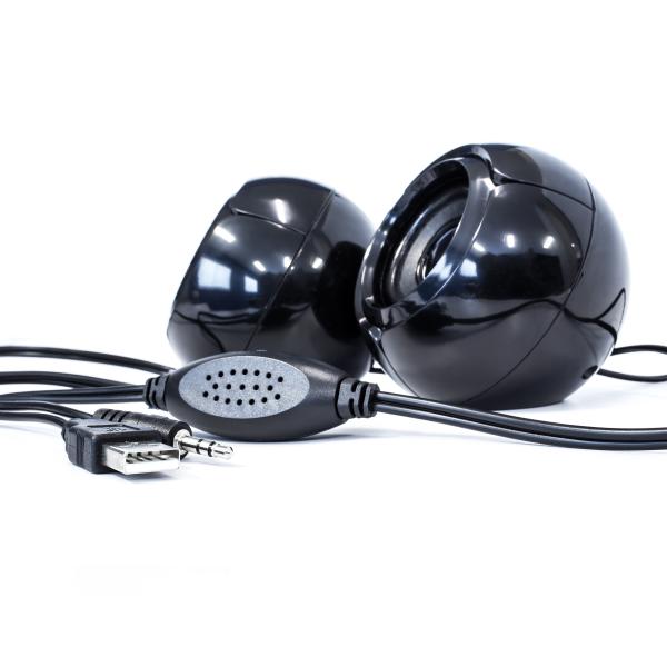 Imagen 1 del producto “Bocina VORAGO SPK-105 - 6 W, Negro, Alámbrico, USB/3, 5mm ”