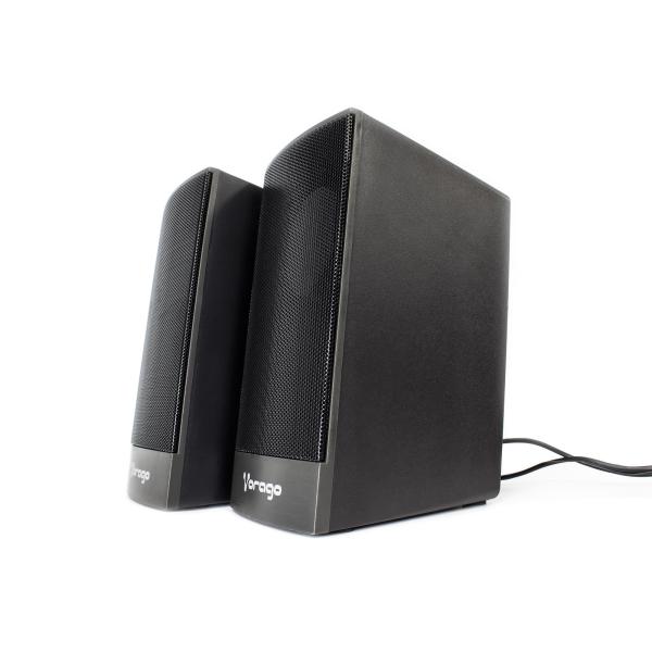 Imagen 1 del producto “Bocina VORAGO SPK-106 - Negro, Alámbrico, USB/3, 5mm ”
