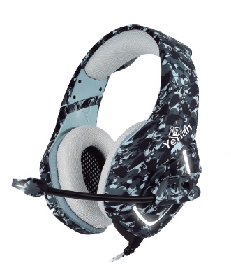 Imagen 1 del producto “YEYIAN DIADEMA GAMER FORCE SERIE 3000 CAMUFLAJE GRIS - CABLE 3.5MM, ALMOHADILLA DE TELA, MICROFONO DE ALTA SENSIBILIDAD, MOD. YDF-33401G ”