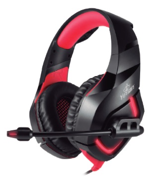 Imagen 1 del producto “YEYIAN DIADEMA GAMER WICKED SERIE 3000 - AUDIO DE 20-20 KHZ, CON MICROFONO, ALMOHADILLA VICOELASTICO, CONTROL DE VOLUMEN, USB - MODELO: YDW-33402 ”