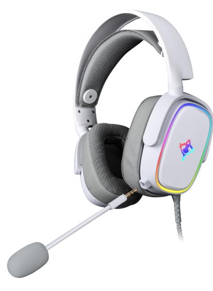 Imagen 1 del producto “YEYIAN DIADEMA GAMER PROUD SERIE 3500 BLANCO - 3.5MM AUDIO Y MIC COMPATIBLE CON CONSOLAS DE VIDEOJUEGO, ALMOHADILLAS ACOLCHADAS, MOD. YDG-33406 ”