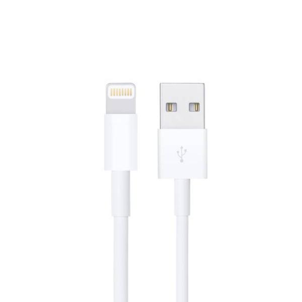 Imagen 1 del producto “Cable USB A a LIGHTNING - color blanco. 1 metro de largo. Alta resistencia de materiales y carga rápida DB-G-USBLB ”