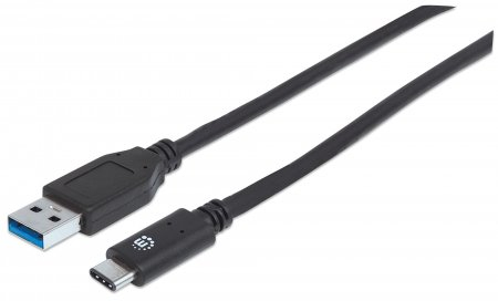 Imagen 1 del producto “353373 Cable para Dispositivos USB-C de SúperVelocidad - USB 3.2 Gen 2, A macho/ C macho, 10 Gbps, 1 m, Negro ”