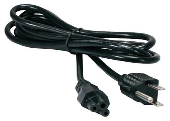 Imagen 1 del producto “348591 CABLE CORRIENTE PARA LAP TOP (TRIPLE) - 1.8 m Color Negro. ”