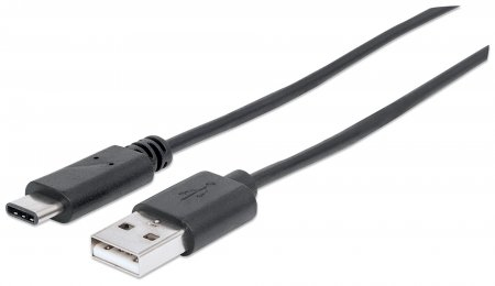 Imagen 1 del producto “Cable USB C MANHATTAN 354981 - USB A, USB C, 3 m, Negro ”