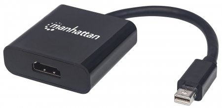 Imagen 1 del producto “Adaptador DisplayPort MANHATTAN 152570 - Negro, Mini-DisplayPort, HDMI ”