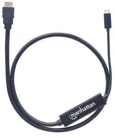 Imagen 1 del producto “152235 Cable USB-C a HDMI - Convierte una señal modo DP Alt a HDMI 4K de salida, Longitud 2m, Color Negro ”