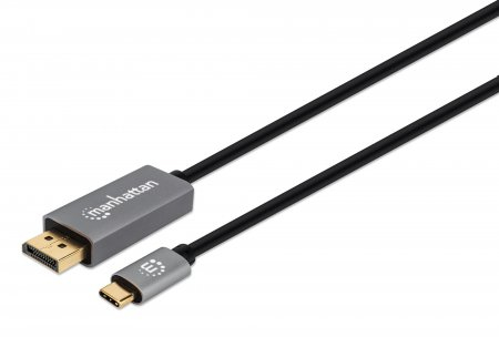 Imagen 1 del producto “Cable USB-C a DisplayPort M  MANHATTAN 354844 - USB C, DisplayPort, 2 m, Negro ”