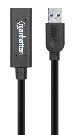 Imagen 1 del producto “153751 Cable de extensión activa repetidor USB 3.0 tipo A Macho-Hembra 10mts - con amplificador de señal integrado. ”