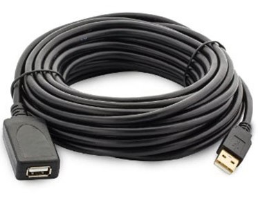 Imagen 1 del producto “Cable USB BROBOTIX 150153 - Macho/hembra, 10 m, Negro ”