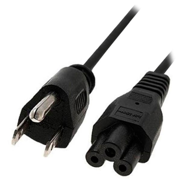 Imagen 1 del producto “CABLE CORRIENTE PARA LAP TOP (TRIPLE) - 1.8 m Color Negro, BROBOTIX 076889 ”