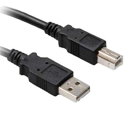 Imagen 1 del producto “Cable USB A a B - V2.0 Para impresora universal, Negro, 1.8 m, 102327 BROBOTIX ”