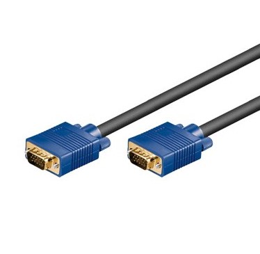 Imagen 1 del producto “Cable VGA - HD15 - 1.8 m, VGA (D-Sub), VGA (D-Sub), Macho/Macho, Azul, 311818 BRobotix ”