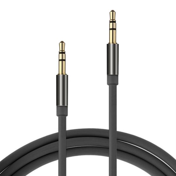 Imagen 1 del producto “Cable Stereo BROBOTIX 1.3MTS - 1, 3 m, Macho/Macho, Negro, Auxiliar ”