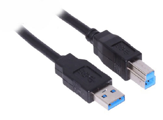 Imagen 1 del producto “CABLE USB BROBOTIX V3.0 A-B 1.8MTS - USB 3.0, USB 3.0, Macho/Macho, 1, 8 m, Negro ”