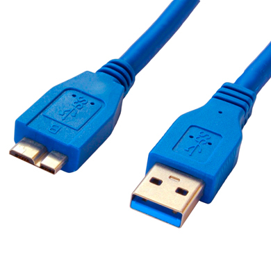 Imagen 1 del producto “Cable USB V3.0 Tipo A - Micro B - Macho, 0.9 M  (364109), Brobotix ”