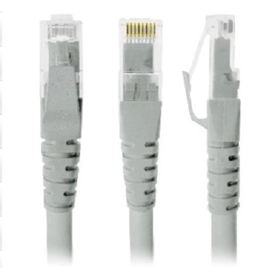 Imagen 1 del producto “Cable de Red - Cat5e, 2 Mts, RJ-45, RJ-45, 100  cobre, Macho/Macho, contactos c/baño de oro, Gris, 497141 BROBOTIX ”